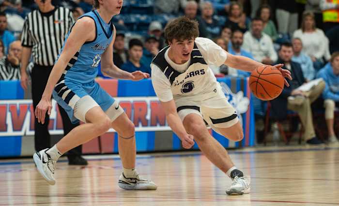 Breese Central vs Breese Mater Dei Illinois boys basketball February 23 2023 Paul Halfacre 15653